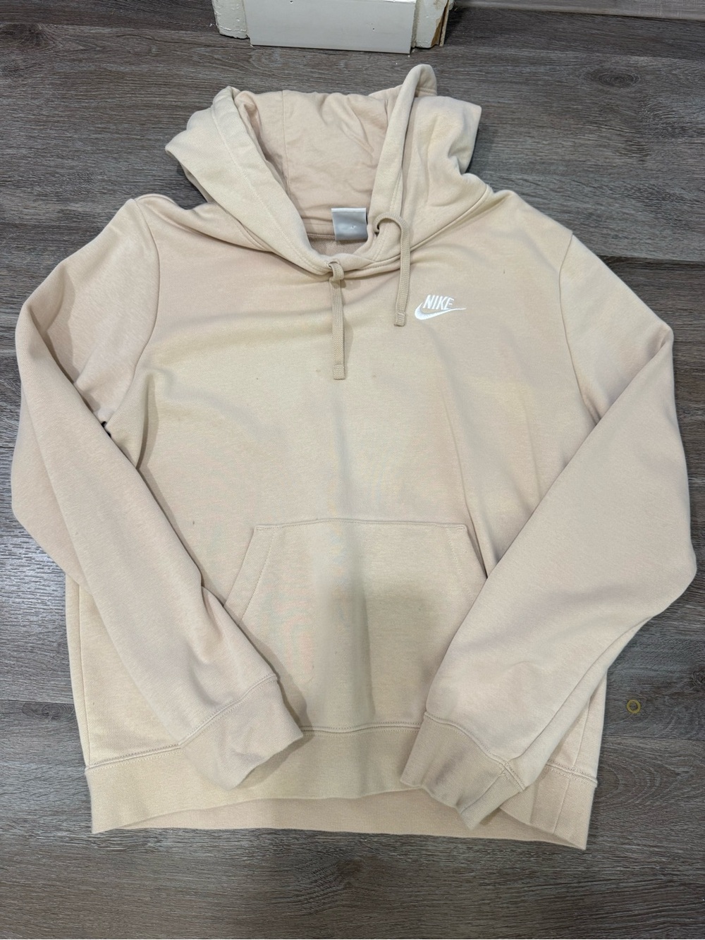 Nike Beige/Tan Hooded Pullover Sweatshirt